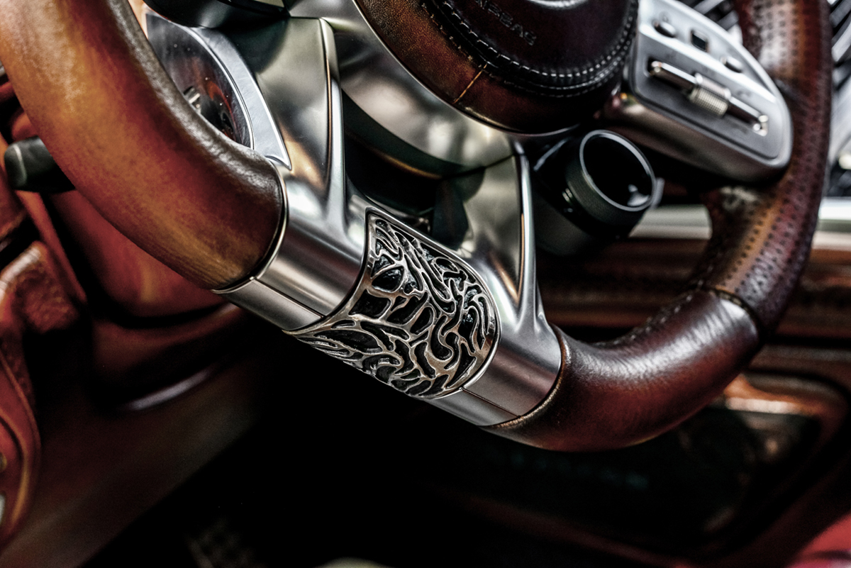 Carlex Design also has a passion for discovering nature's treasures&mdash;rare leathers, meteorites, precious metals, and unique woods&mdash;which drives them to create astonishing vehicles that are both functional and evocative. Over four years, they transformed the G63 AMG into a true work of perfection. The centerpiece is the handcrafted roof featuring intricate falcon reliefs, adorned with subtle touches of gold on polished metal&mdash;a perfect blend of luxury and adventure.This unique collaboration between the world&rsquo;s finest gunsmith and the most acclaimed Mercedes G-Class artisans will be unveiled at the Abu Dhabi International Hunting and Equestrian Exhibition 2024. A unique duo, profoundly inspired by the regal falcon.